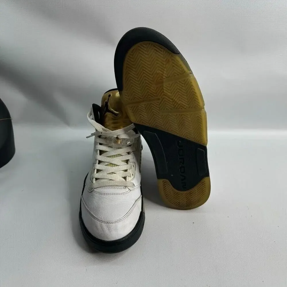 Men’s‎ Air Jordan 5 Retro Olympic 2016 White Gold Sz 10 136027-133